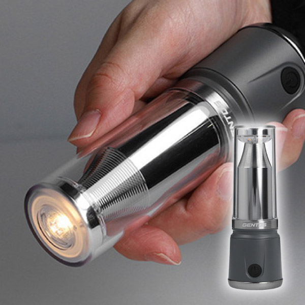 ジェントス コンパクトランタン グレー