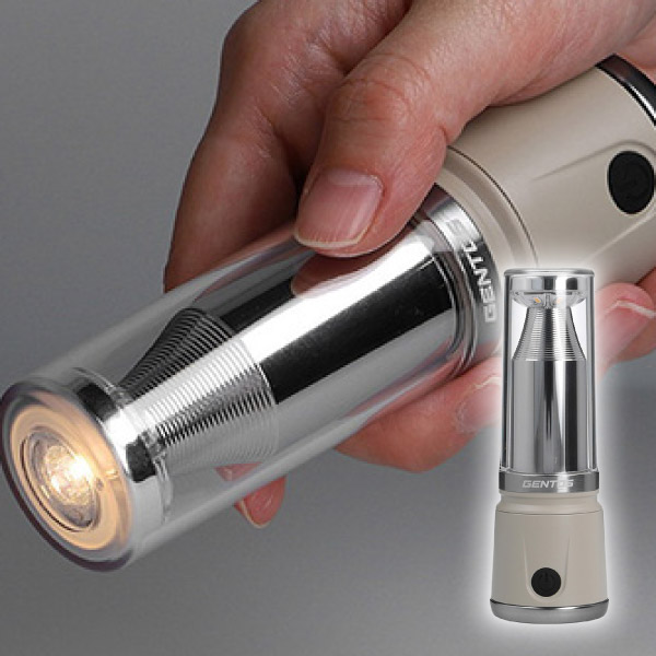 ジェントス コンパクトランタン ベージュ