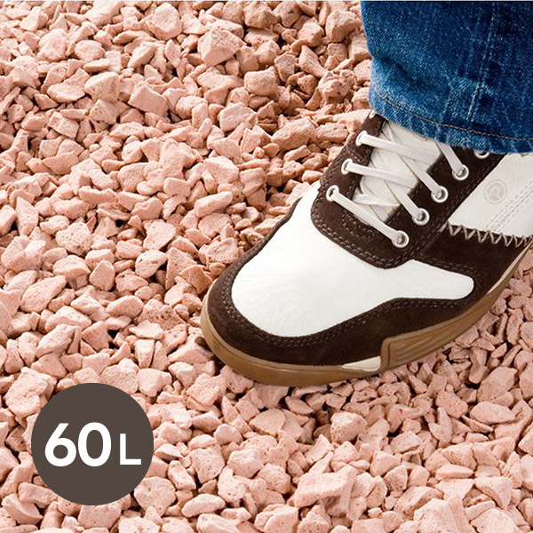 草よけ防犯の音ジャリ ブラウン 60L