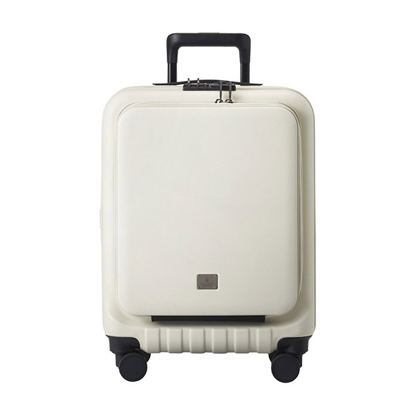 ミレスト フロントポケットキャリー キャビンサイズ ストッパー付き ホワイト