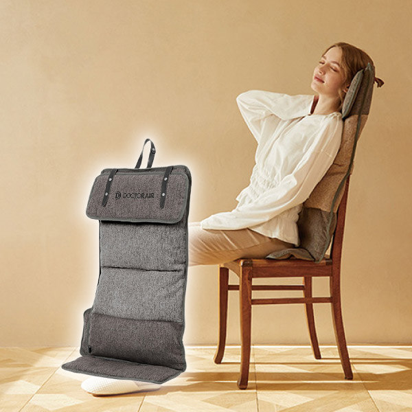 ドクターエアー 3Dマッサージシートflatty ダークグレー