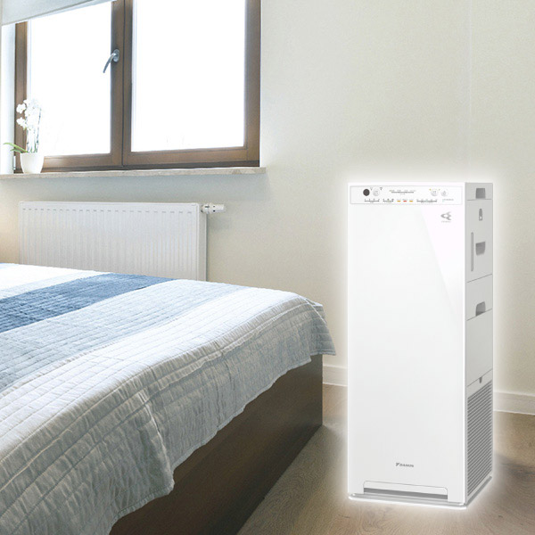 ダイキン加湿ストリーマ空気清浄機 27×27×70cm ホワイト