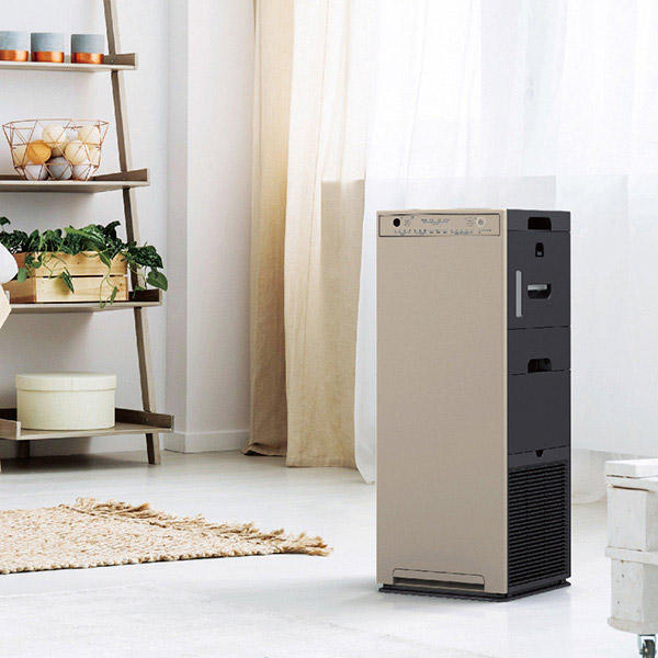 ダイキン加湿ストリーマ空気清浄機 27×27×70cm カームベージュ
