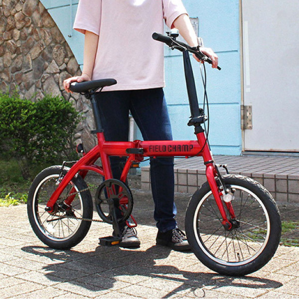16型折り畳み自転車  フィールドチャンプ  レッド