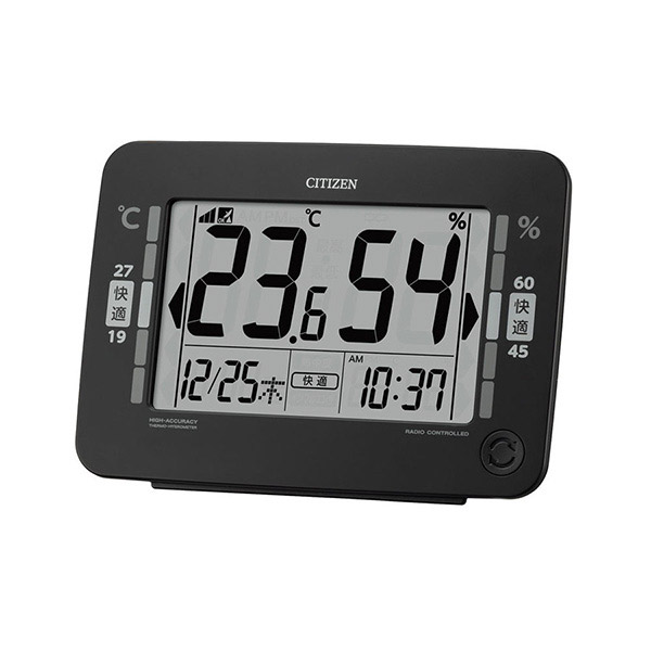 シチズン デジタル電波時計・デジタル温湿度計