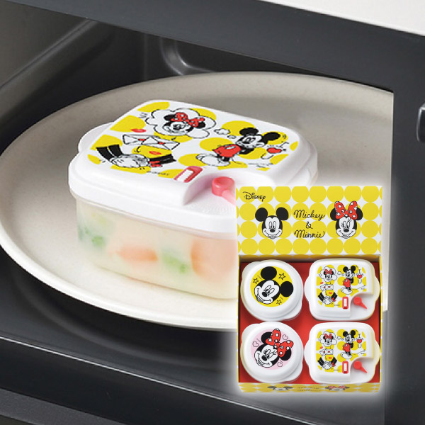 ミッキーマウス PT 電子レンジ容器 4PC