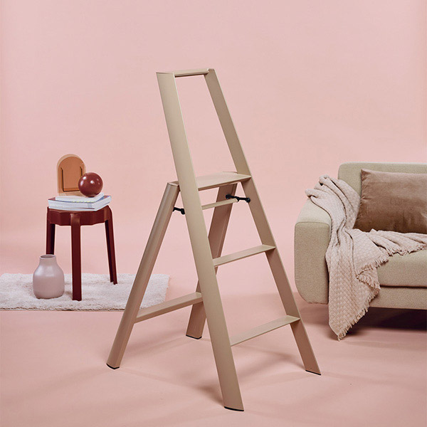 長谷川工業 Stepstool/lucano3-step ピーチブラウン