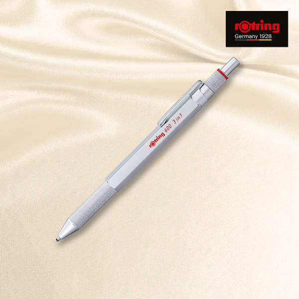 rOtring600　3in1　マルチペン シルバー