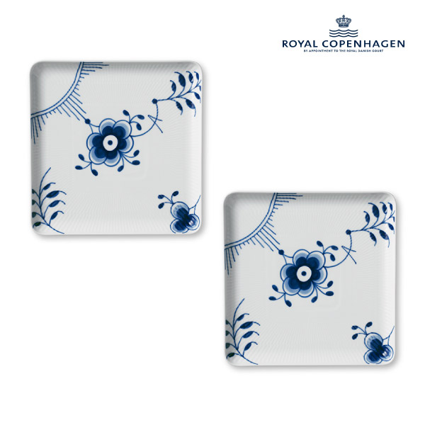 【RoyalCopenhagen】ブルーパルメッテ ペタルディッシュ 9cm 2P
