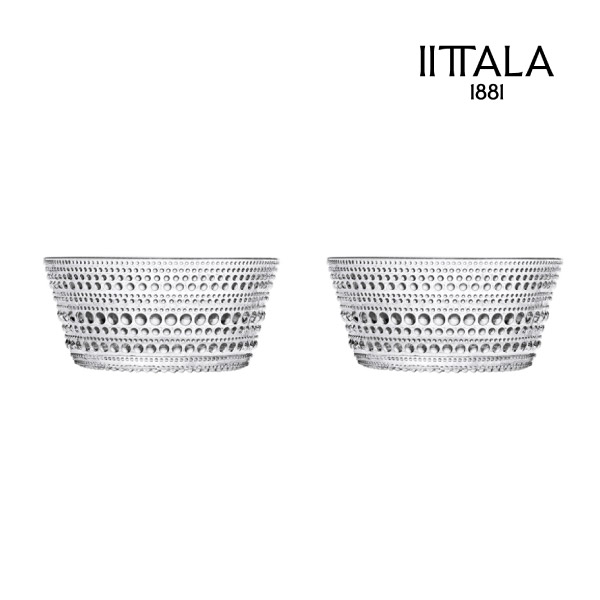 【Iittala】カステヘルミ ボウル 230ml クリア ペア