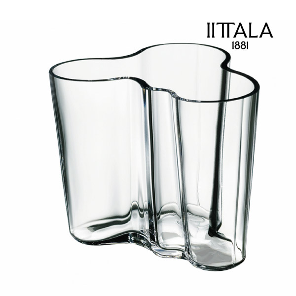【送料無料】【Iittala】アアルト ベース 95mm クリア