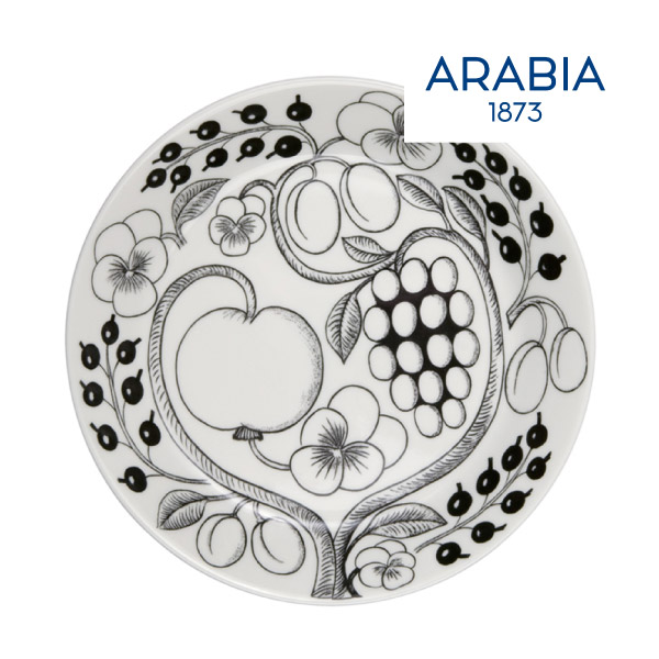 【Arabia】アラビア パラティッシ プレート 21cm ブラック