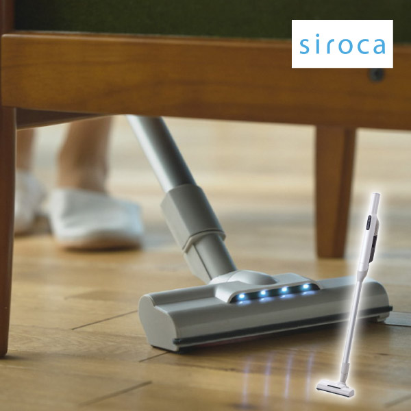 【送料無料】【siroca】2wayコードレススティッククリーナー かるピカ パワー