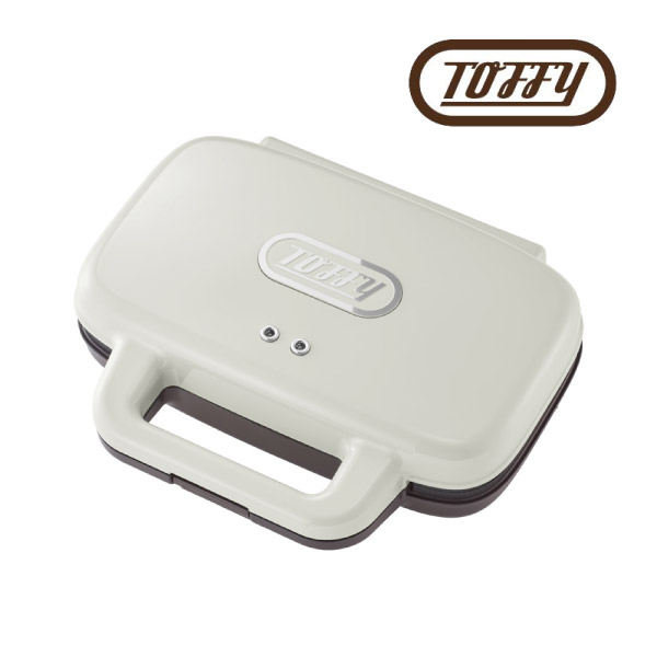 【Toffy】ホットサンドメーカー アッシュホワイト