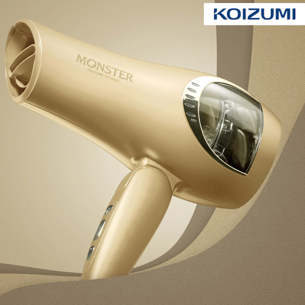 【送料無料】【KOIZUMI】MONSTER ダブルファンドライヤー ゴールド