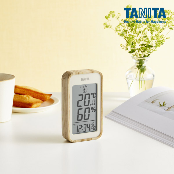 【タニタ】デジタル温湿度計 ホワイト