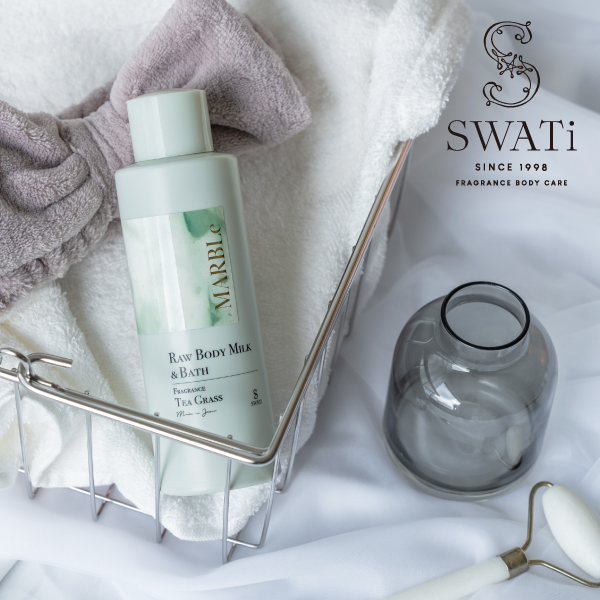 【SWATi】 ボディ&バスミルク -RAW BODY MILK & BATH- （TEA GRASS）