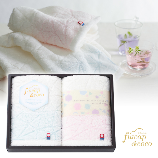 フワップ＆ココ～至高の心地～　フェイスタオル2P