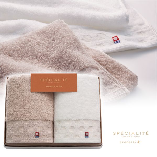 寿々スペシャリテ　日本製　愛媛今治　フェイスタオル2P