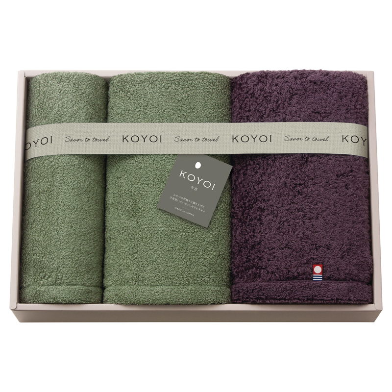 KOYOI 〈今宵〉 フェイスタオル2P・ハンドタオル1P
