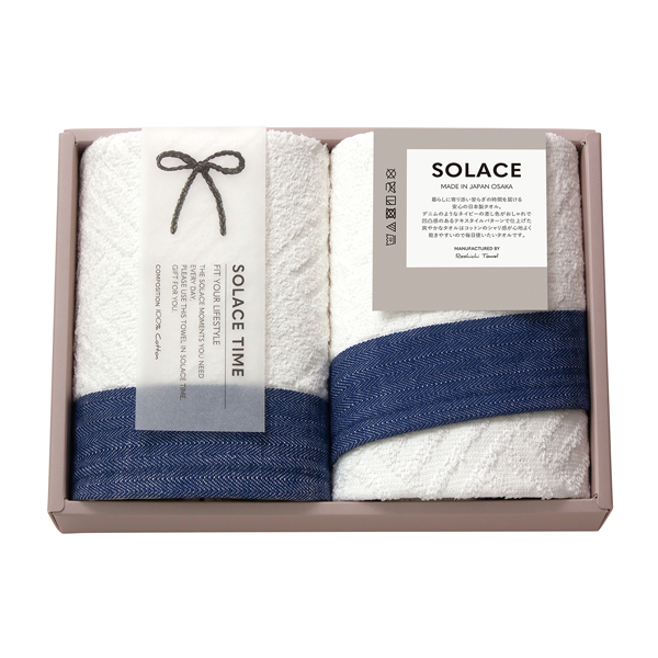 SOLACE〈ソラス〉 日本製 フェイスタオル2P