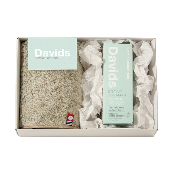 Davids〈ペパーミント〉 歯磨き粉とタオルハンカチ1P